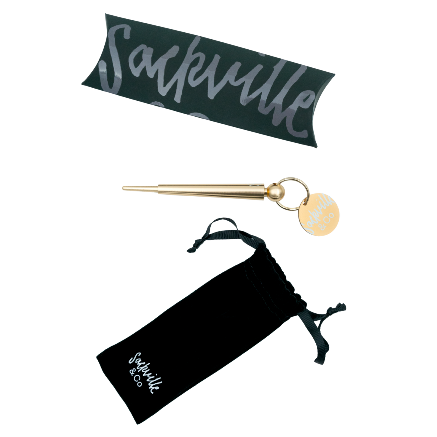 The Stash Wallet Red Patent & Gold Tools Set - Sackville & Co.